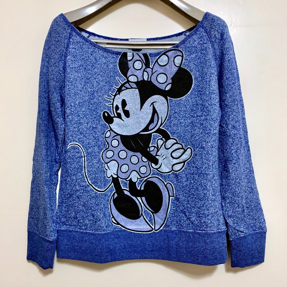 Disney Parks Minnie Mouse Blue Sweater Women's MED